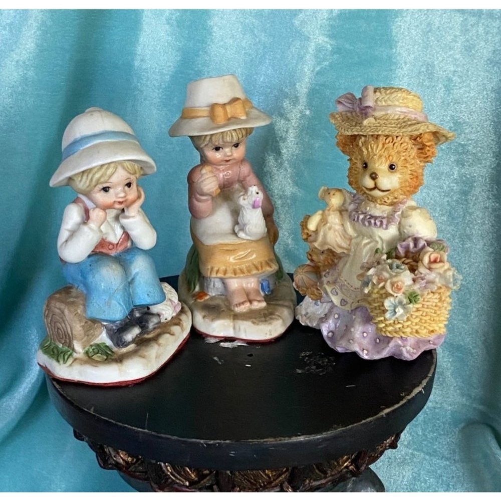 3 CERAMIC FIGURINES